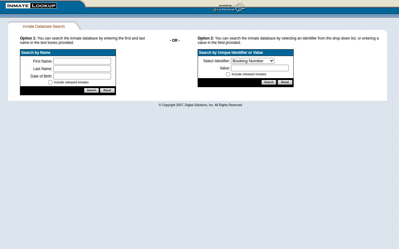 Grayson County released inmate search on the NRVRJ lookup